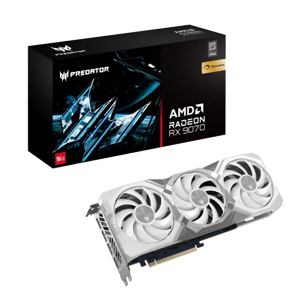Predator BiFrost RX 9070 OC 16GB White Edition