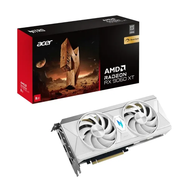 Acer Nitro Radeon RX 9060 XT OC 8GB White Edition